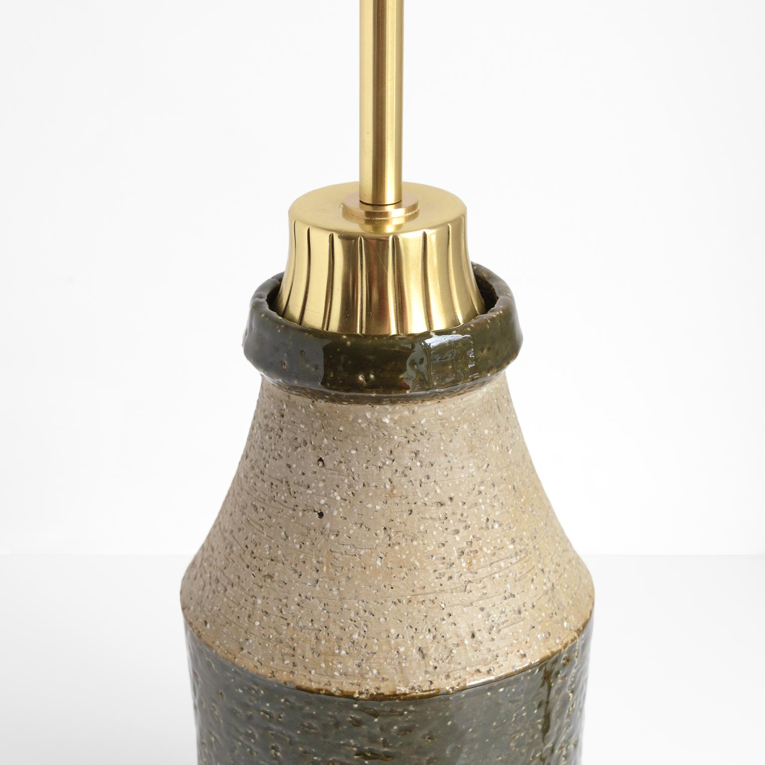 Handgedrehte, skandinavisch-moderne Keramiklampe von Hertha Bengston  Rorstrand Schweden (Ton) im Angebot