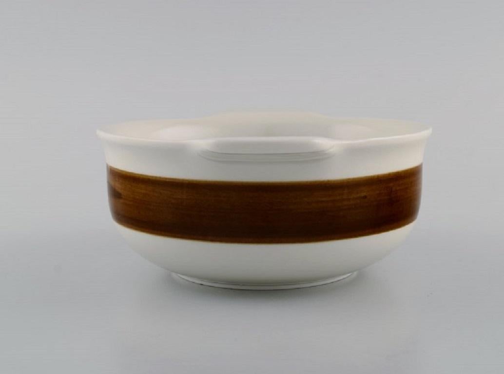 Scandinavian Modern Hertha Bengtson for Rörstrand, Koka Bowl and Sauce Jug For Sale