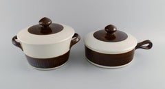 Hertha Bengtson for Rörstrand, Koka Pot and Saucepan in Stoneware