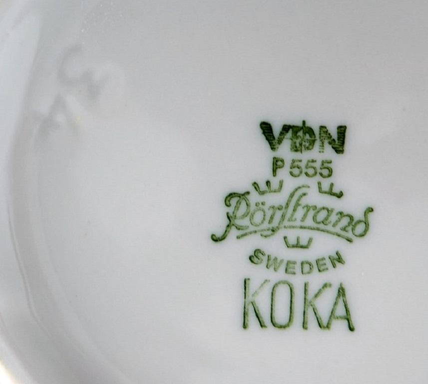 Swedish Hertha Bengtson, for Rörstrand, Six Koka Bowls in Glazed Stoneware For Sale