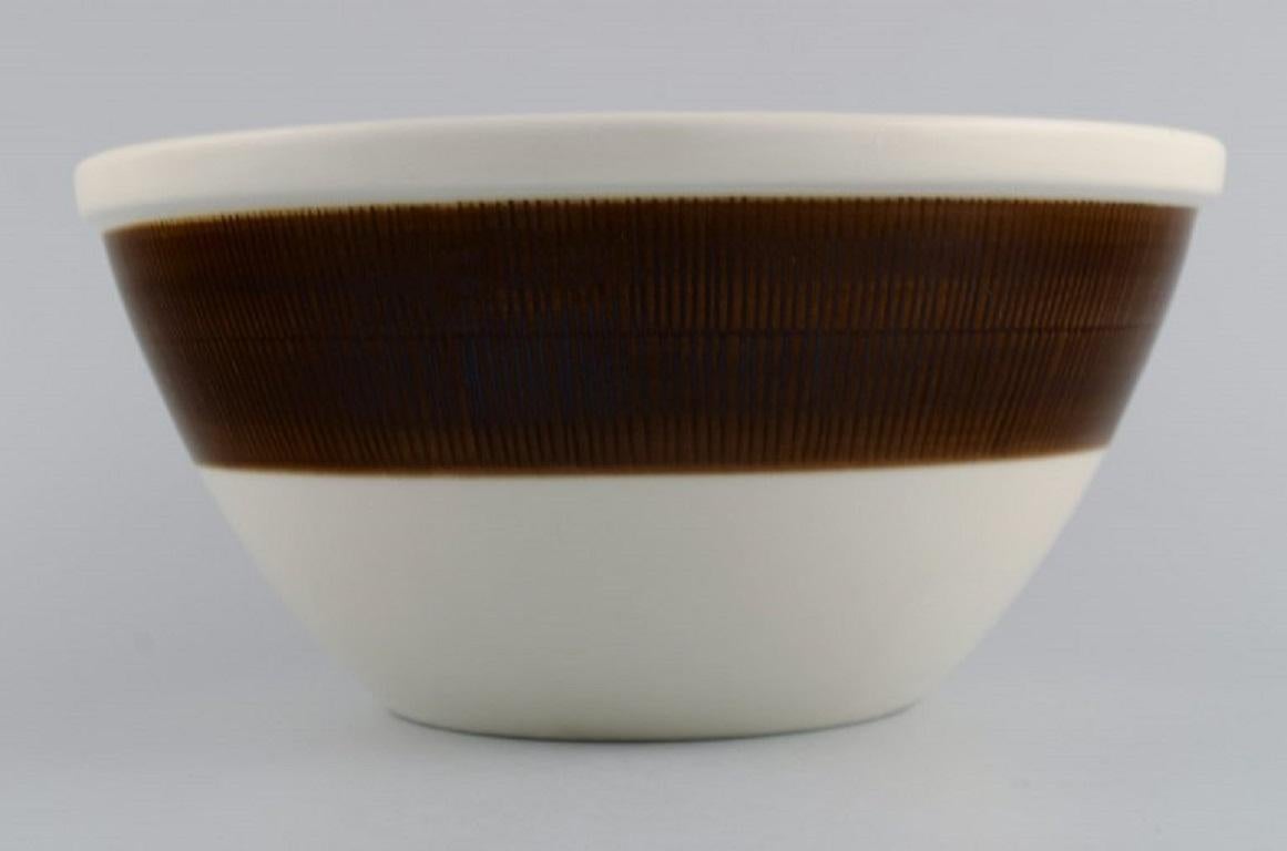 Swedish Hertha Bengtson for Rörstrand, Three Koka Bowls in Glazed Stoneware For Sale