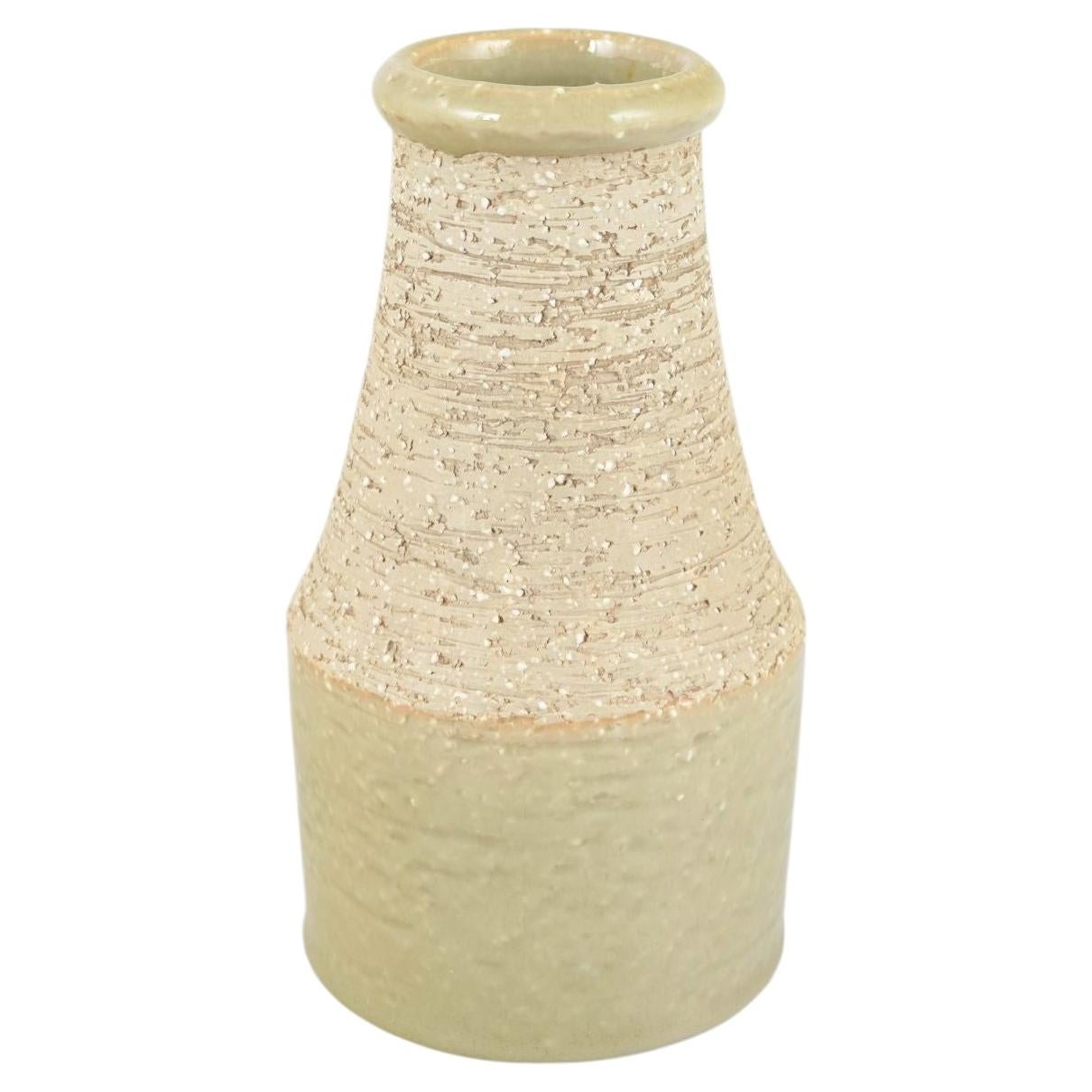 Hertha Bengtson for Rörstrand. Stoneware vase with glazed and unglazed surfaces. For Sale
