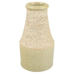 Hertha Bengtson for Rörstrand. Stoneware vase with glazed and unglazed surfaces.