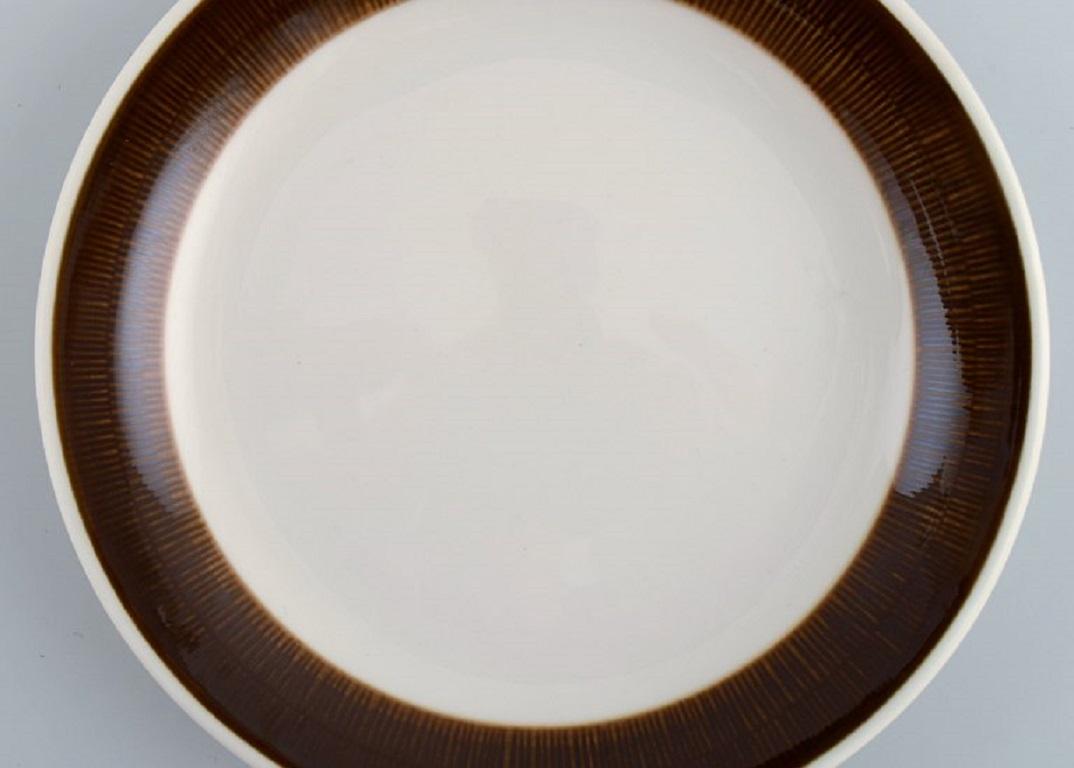 Scandinavian Modern Hertha Bengtson for Rörstrand, Twelve Koka Cake Plates in Stoneware For Sale