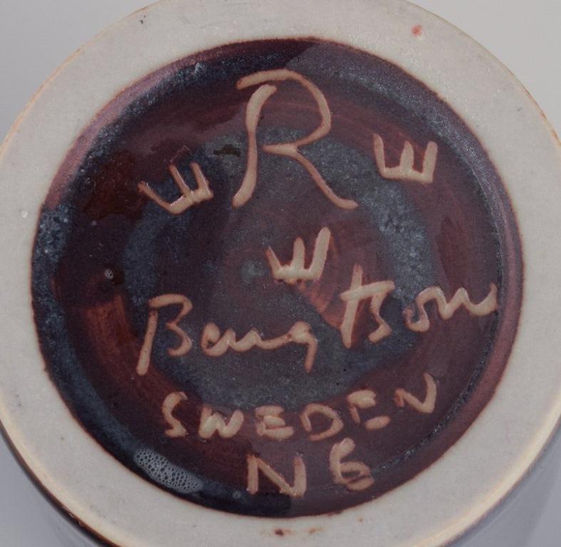 Hertha Bengtson für Rörstrand. Einzigartige Keramikvase. 1960/70er Jahre (Glasiert) im Angebot
