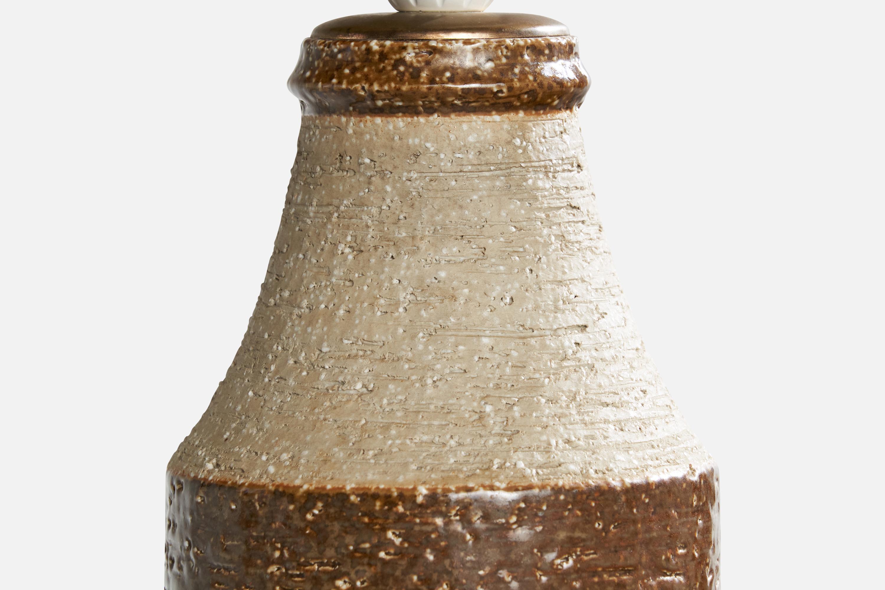 Milieu du XXe siècle Hertha Bengtson, lampes de table, grès, Suède, années 1950 en vente