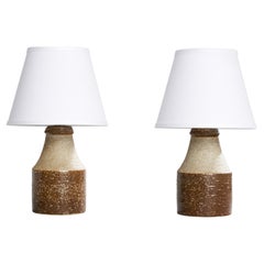 Hertha Bengtson, Table Lamps, Stoneware, Sweden, 1950s