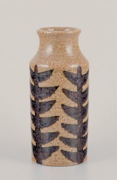 Hertha Bengtsson for Rörstrand. Large cylindrical ceramic vase.