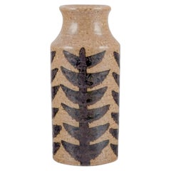 Hertha Bengtsson for Rörstrand. Large cylindrical ceramic vase.