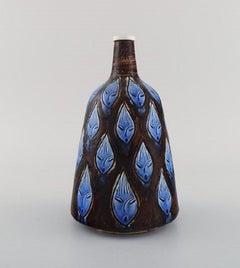 Hertha Bengtsson for Rörstrand, Unique Vase in Glazed Ceramics with Female Faces