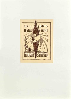 Ex-Libris - Woodcut by Hervé Stalpaert - 1939
