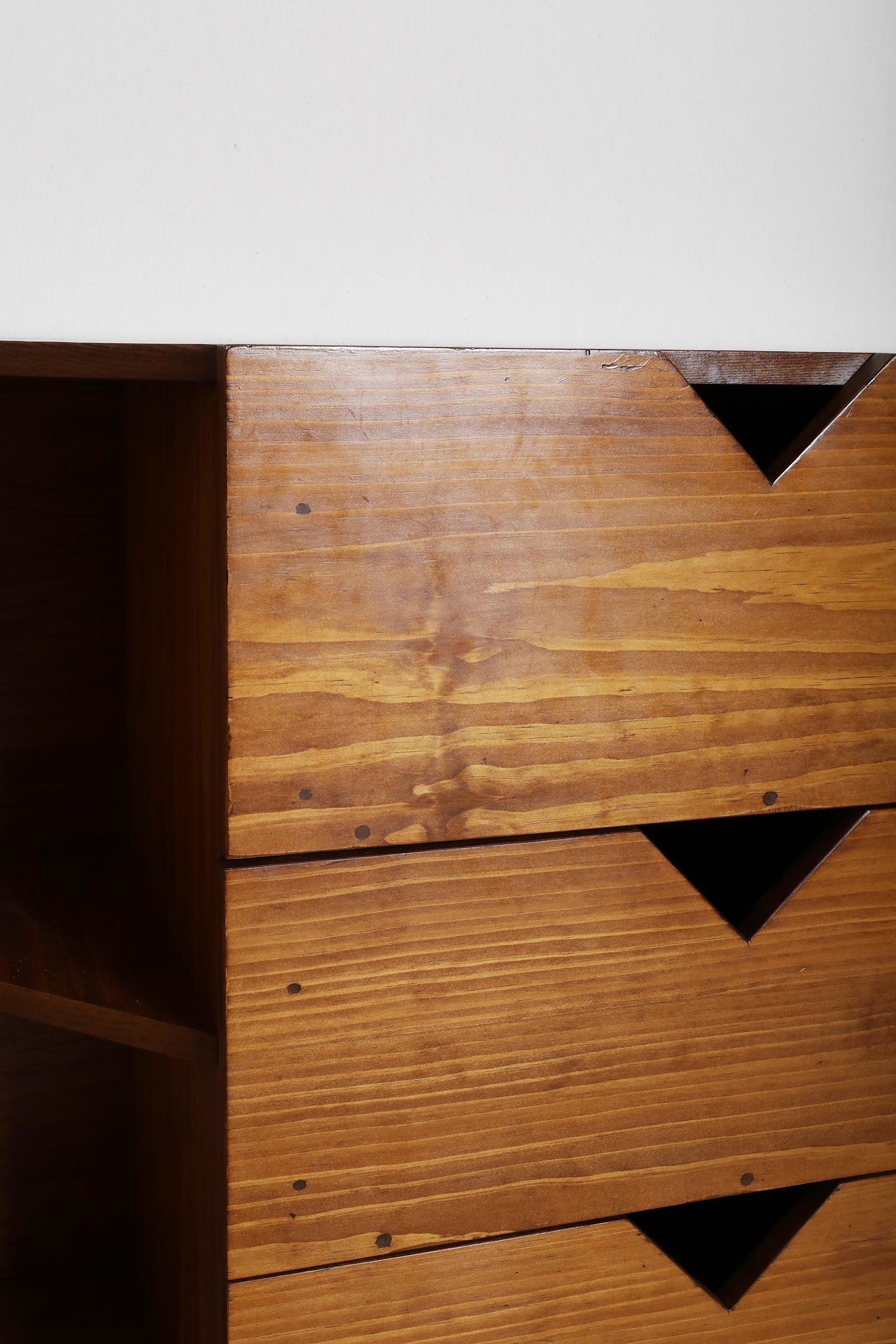 Hervé Baley, Wooden Chest of Drawers, C. 1991-1996 In Good Condition For Sale In New York, NY