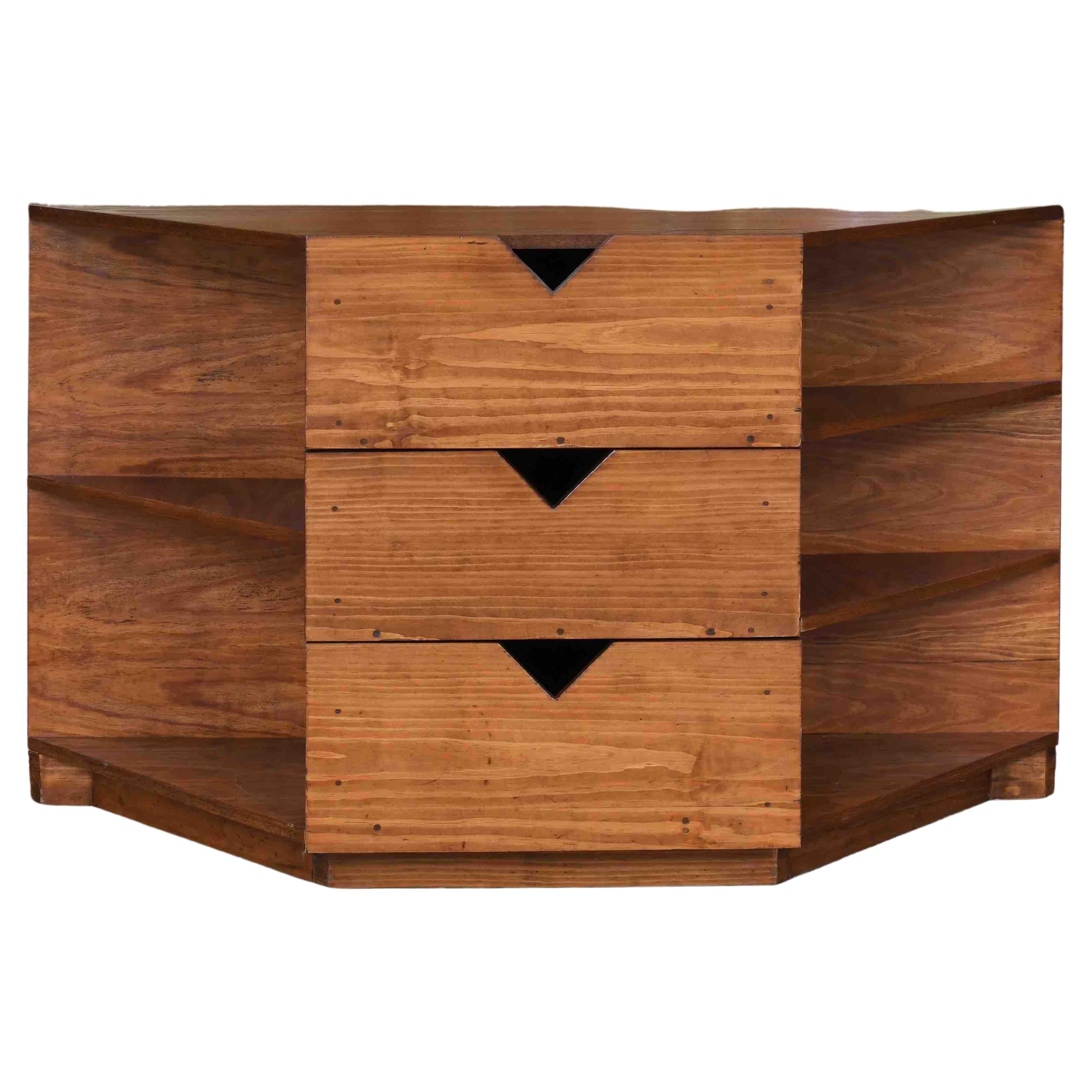 Hervé Baley, Wooden Chest of Drawers, C. 1991-1996 For Sale