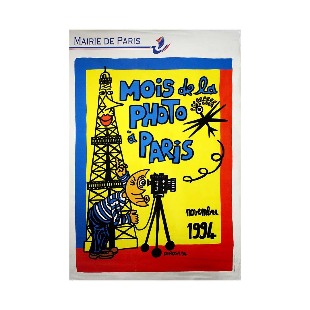 Original 1994 poster by Hervé Di Rosa for the - Month of Photography in Paris For Sale 1