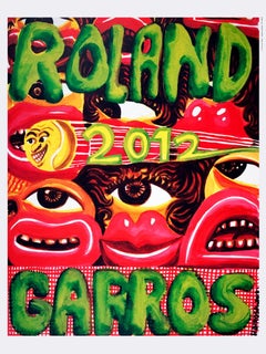Roland Garros 2012 French Open Offset Print, Unframed Contemporary Art