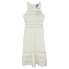 Herve Leger Adriane Mermaid Bandage Dress Cream