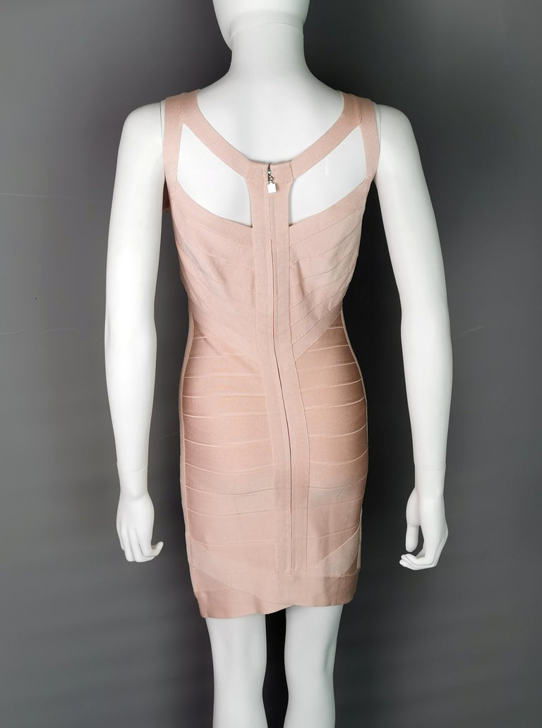 open lace back dress Sloane Bandage Knit Dress  Retrofete