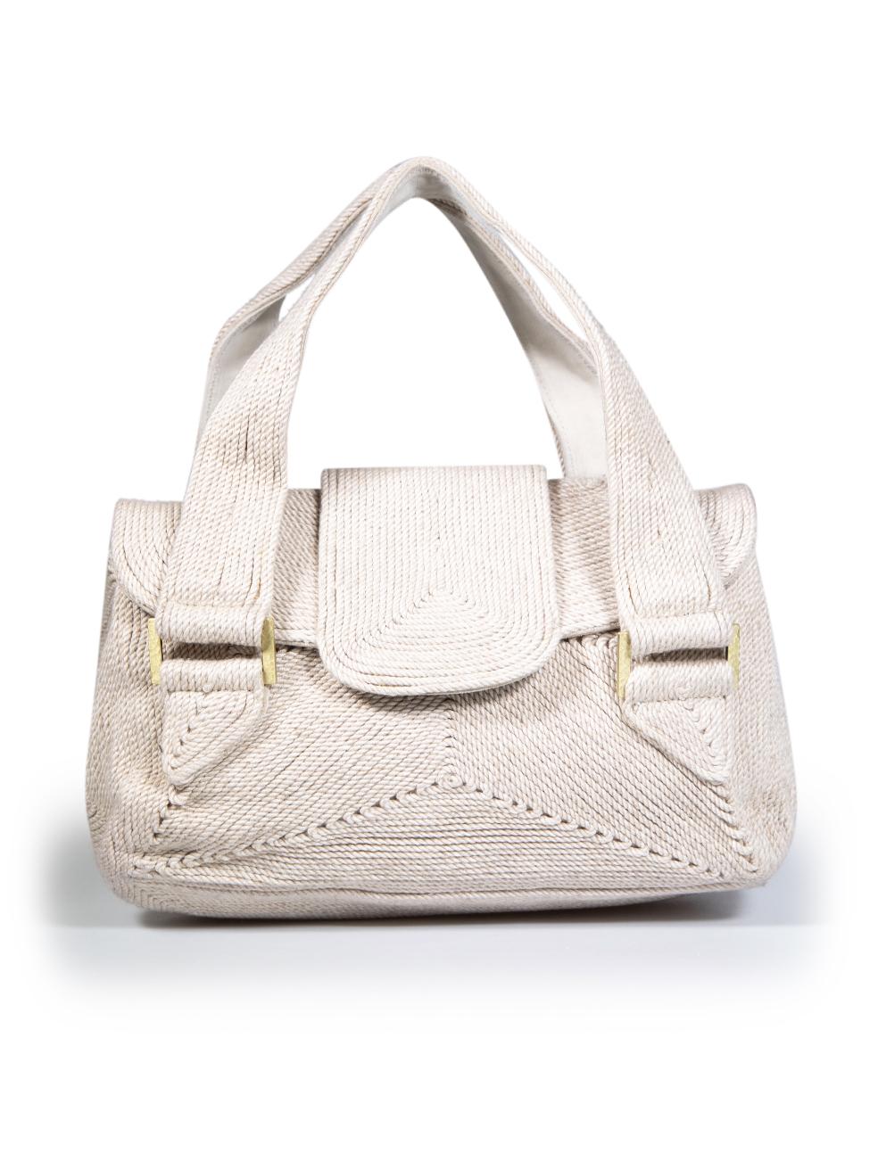 Herve Leger Beige Woven Handbag In New Condition For Sale In London, GB