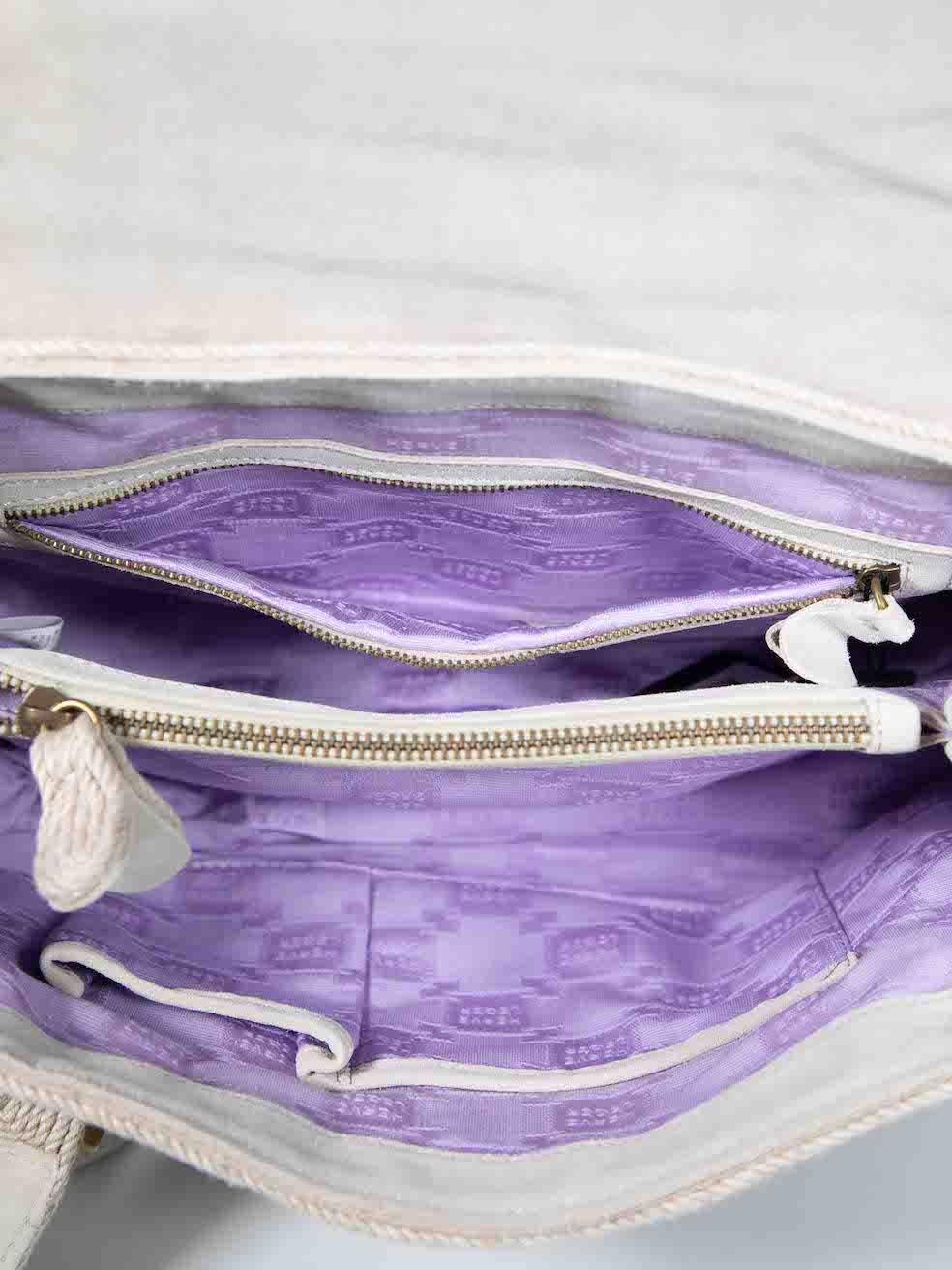 Herve Leger Beige Woven Handbag For Sale 1
