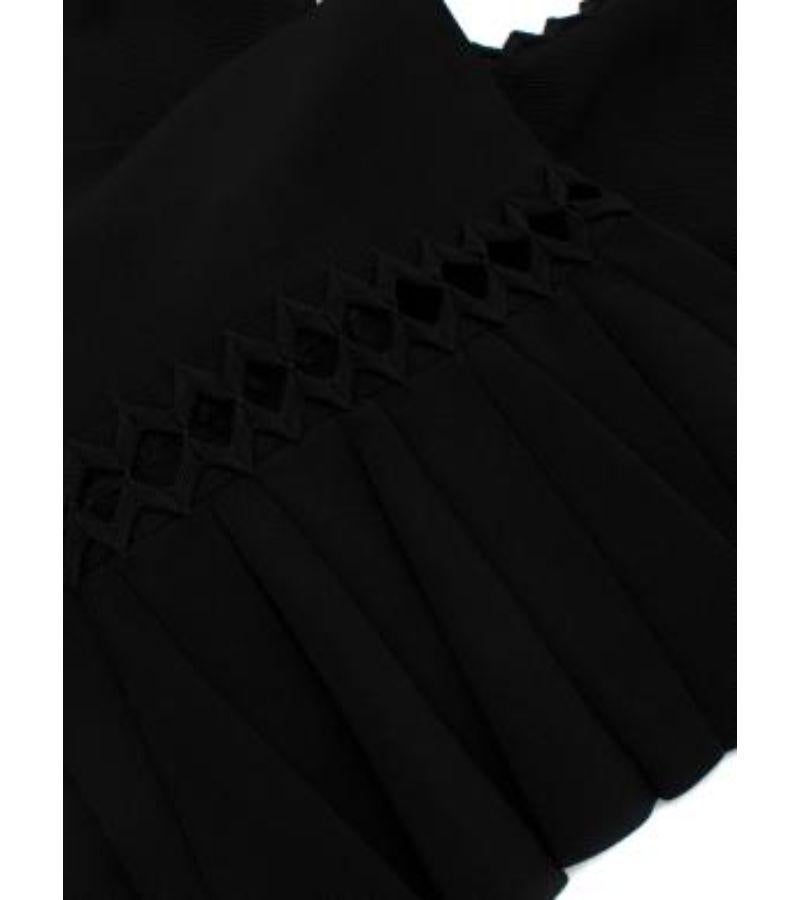 Herve Leger Black Bandage Dress with Cut-Out Waist For Sale 1