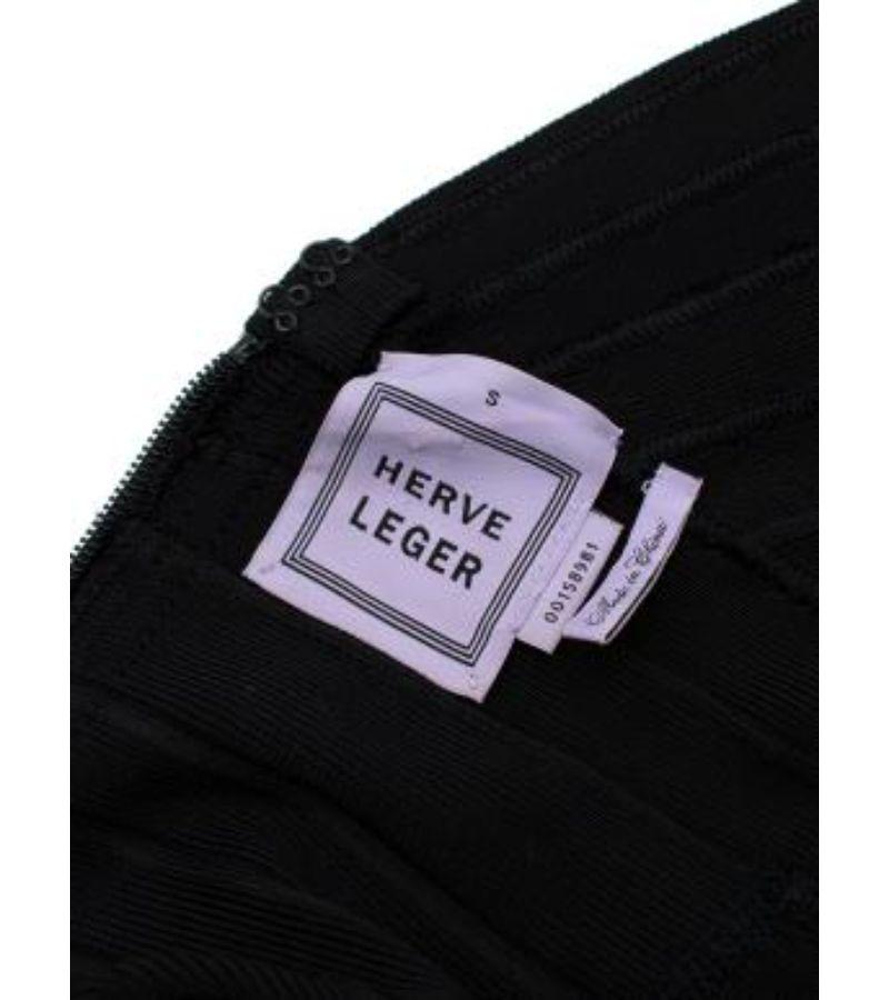 Women's Herve Leger Black Bandage Dress with Gold-Tone Hardware For Sale