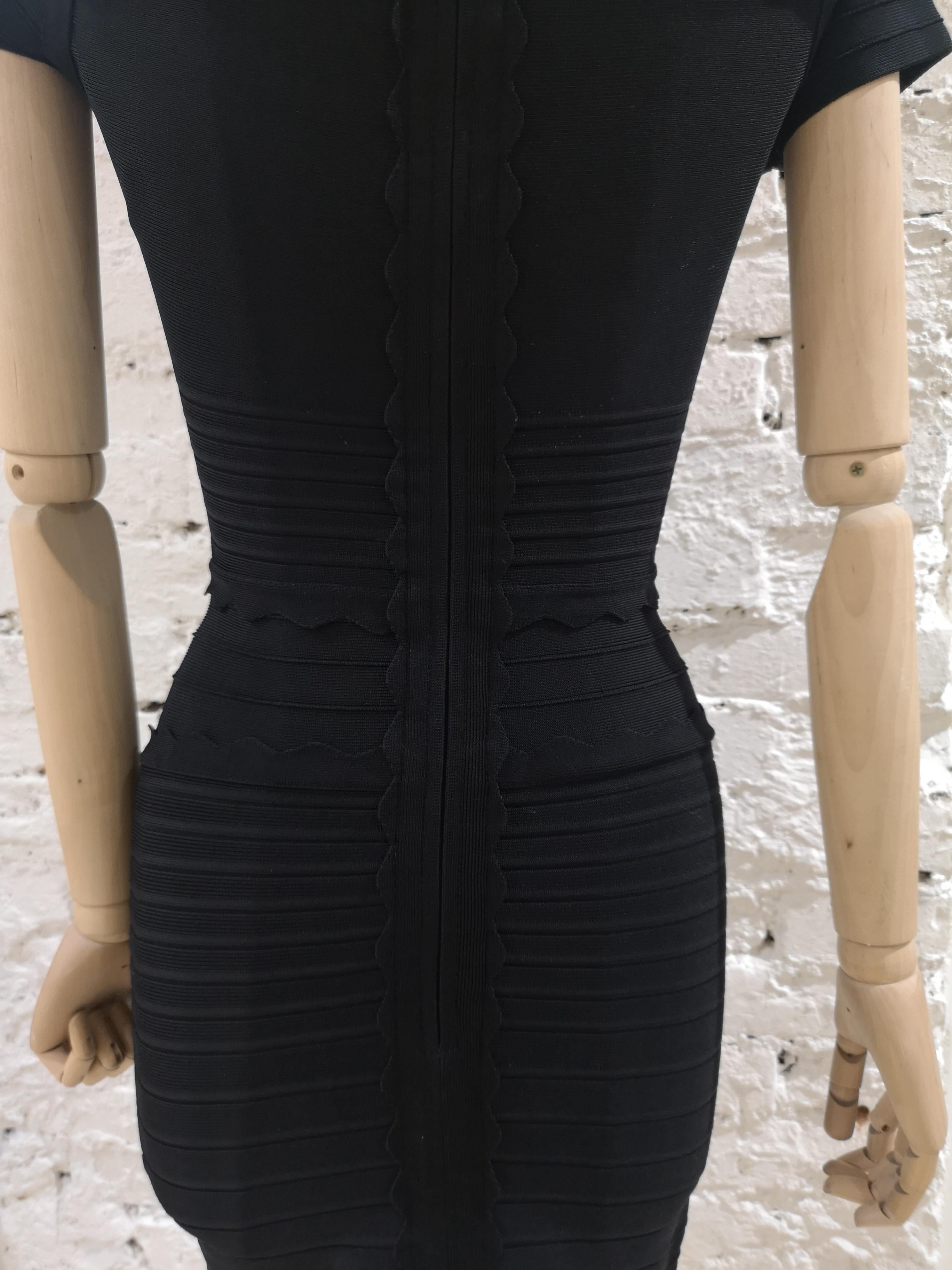 Hervé Léger Black Dress For Sale 3