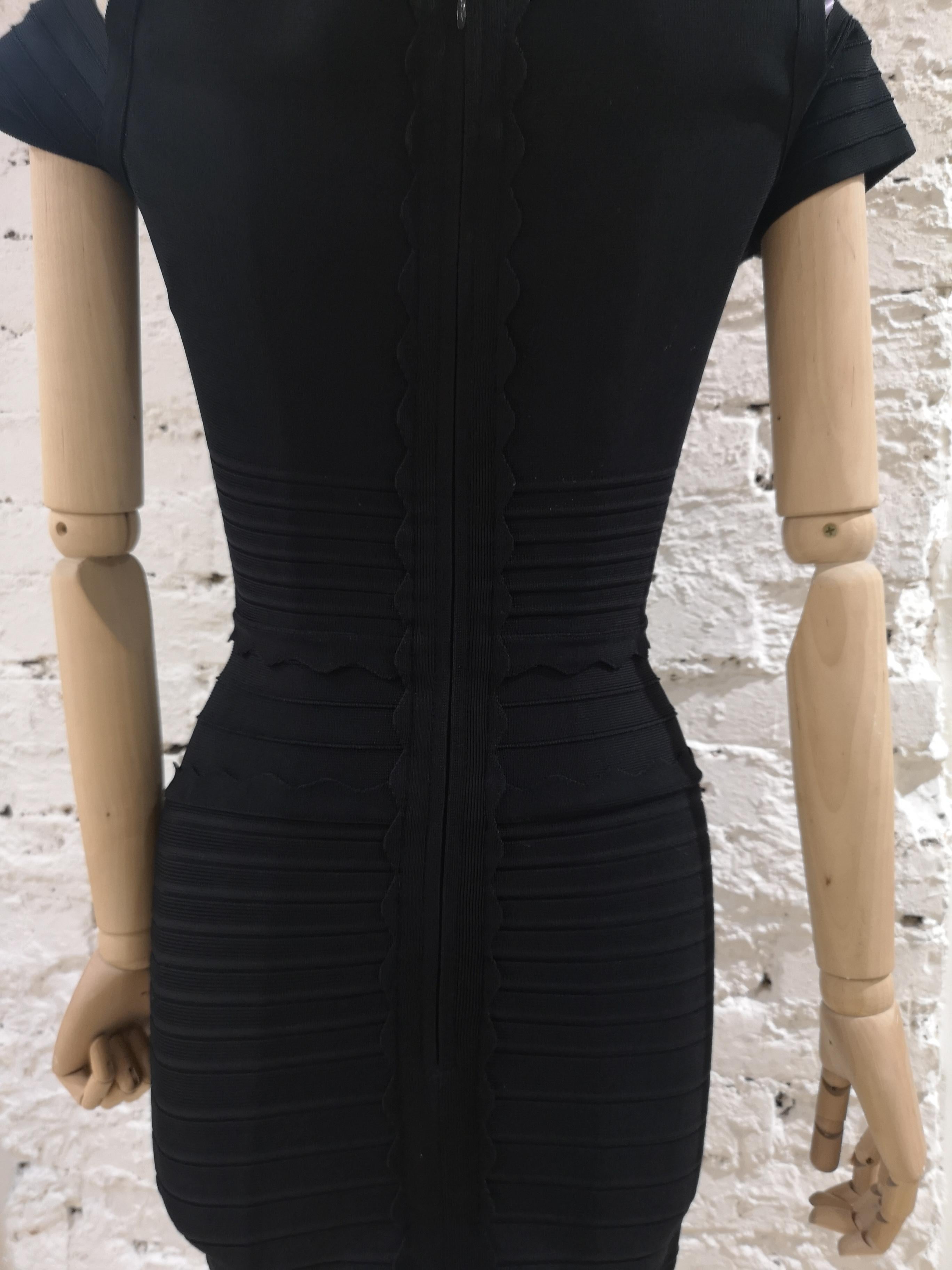 Hervé Léger Black Dress For Sale 4