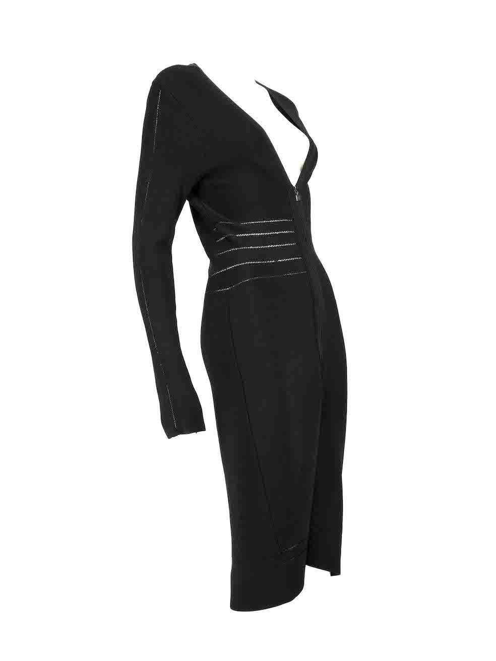 CONDITION is Very good. Hardly any visible wear to the dress is evident. However, due to poor storage, there is light discolouration to the brand label on this used Herve Leger designer resale item.
 
 
 
 Details
 
 
 Black
 
 Synthetic
 
 Dress
 
