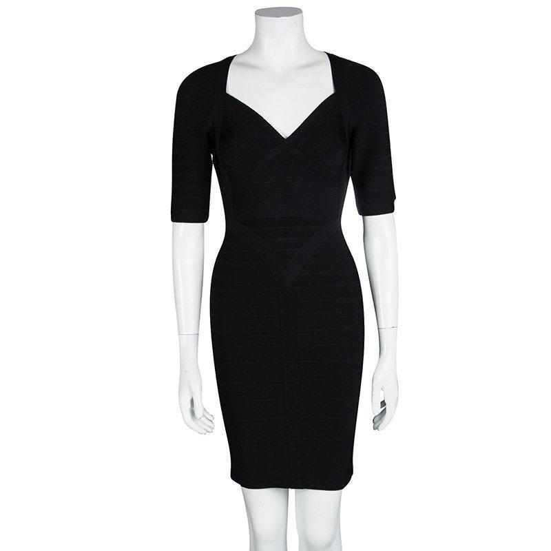 Herve Leger's Bandage dresses are a craze amongst women around the world, and why not! The designs perfectly complement a woman in a manner of utter grace and style. This knit dress is so beautiful that you'll look like a dreamy vision every time