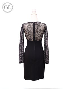 Hervé Léger Black Lace Bandage Dress – EU 38