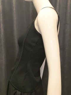 Herve Leger Black Spandex Tank Top