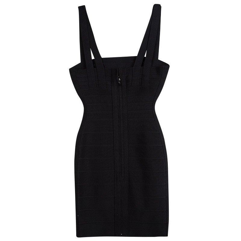 herve leger black bandage dress