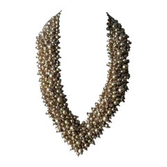 Hervé Léger Couture - Black bandage dress with jeweled neckline, like new