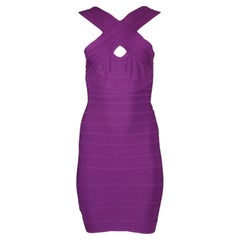 Herve Leger Cutout Bandage Mini Dress Small