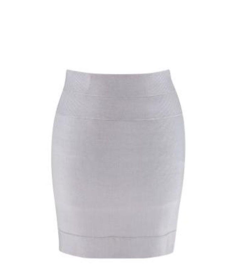 Louis Vuitton Sequin Stripes Knit Pencil Skirt White. Size Xs