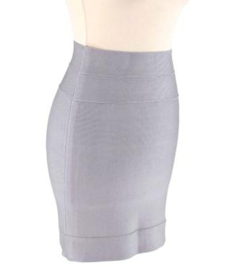 Louis Vuitton Sequin Stripes Knit Pencil Skirt White. Size Xs