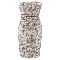 Herve Leger Floral Embellished Bandage Dress - Size S
