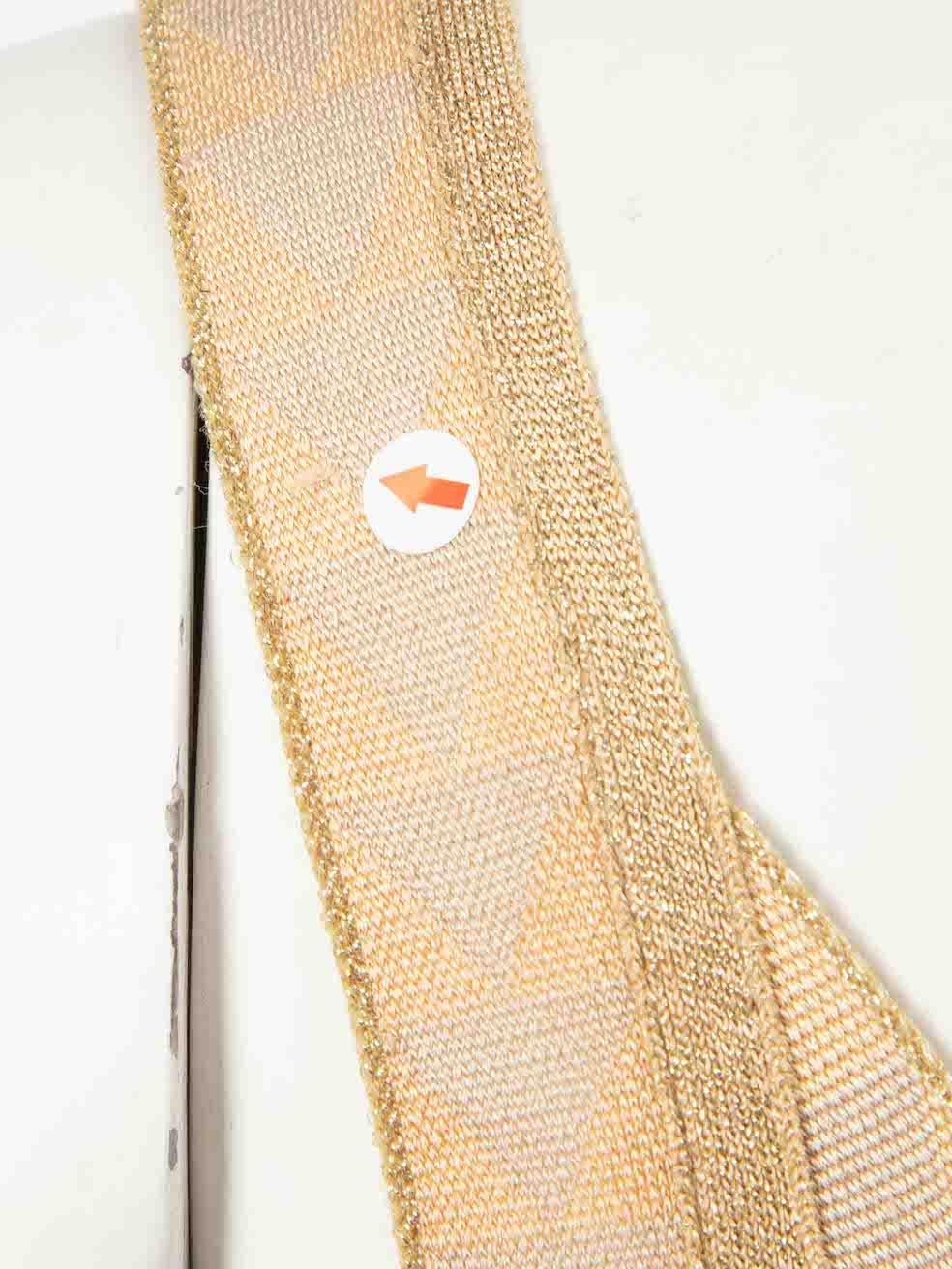 Women's Herve Leger Gold Patterned Bandage Mini Dress Size XXS For Sale