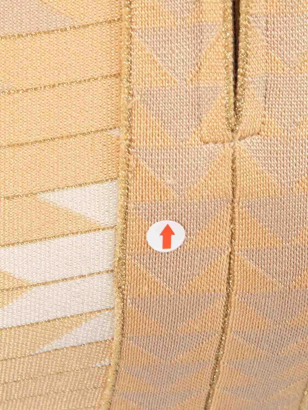 Herve Leger - Mini robe bandage à motifs dorés - Taille XXS en vente 2