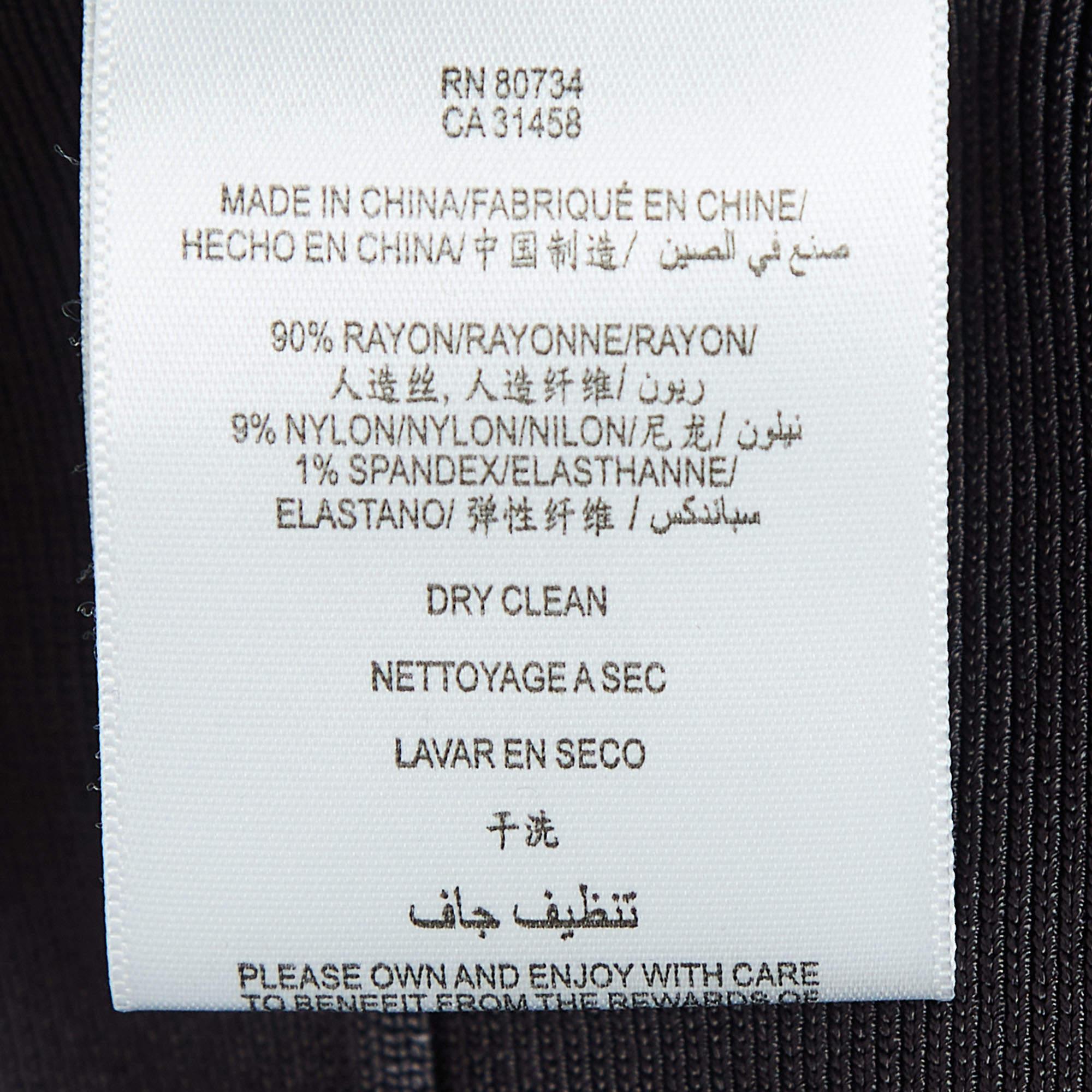 Herve Leger Grey Sequin Embellished Knit Cap Sleeve Bandage Dress M In Excellent Condition For Sale In Dubai, Al Qouz 2