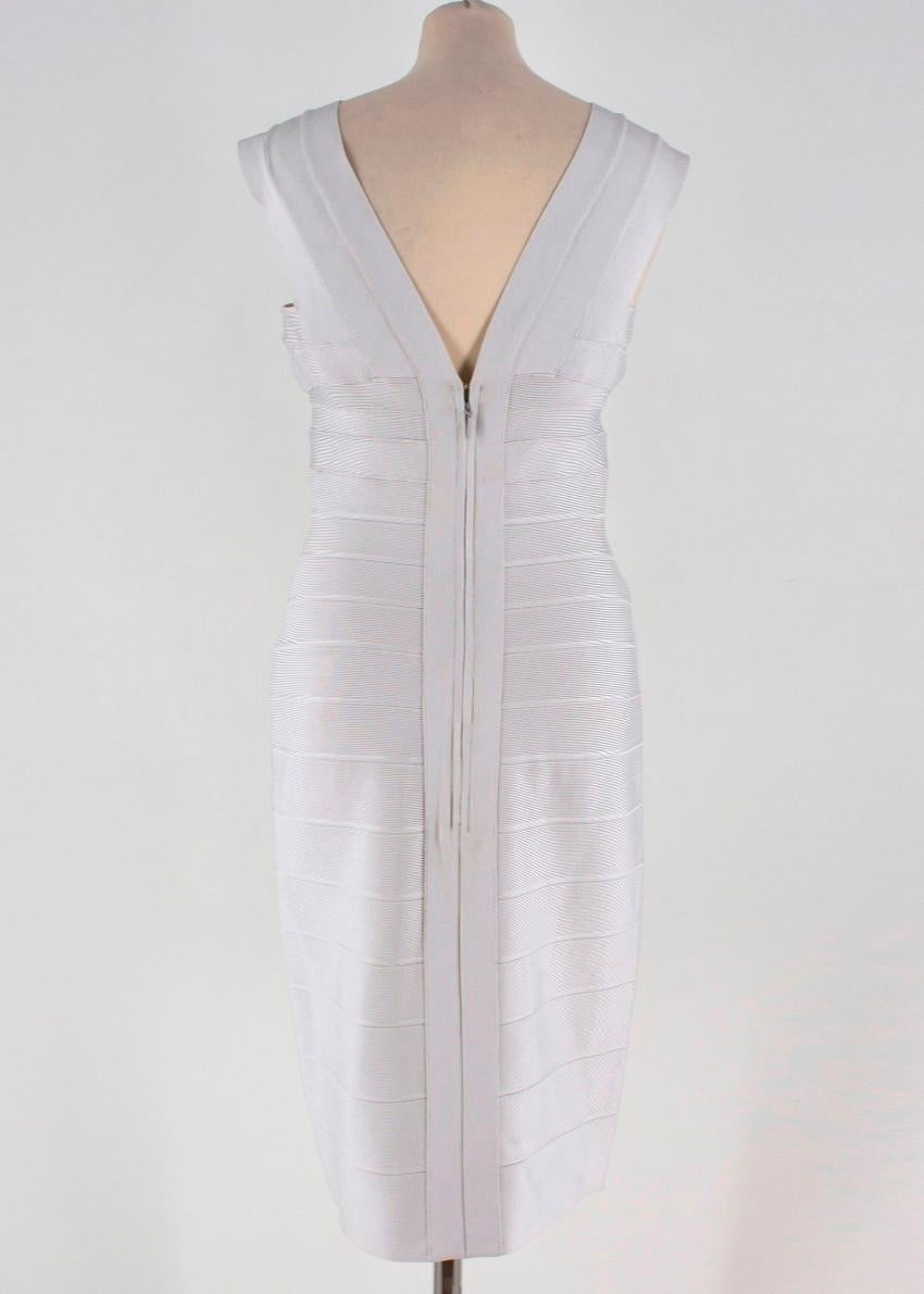 Gray Herve Leger Light Pearl bandage dress Size: L