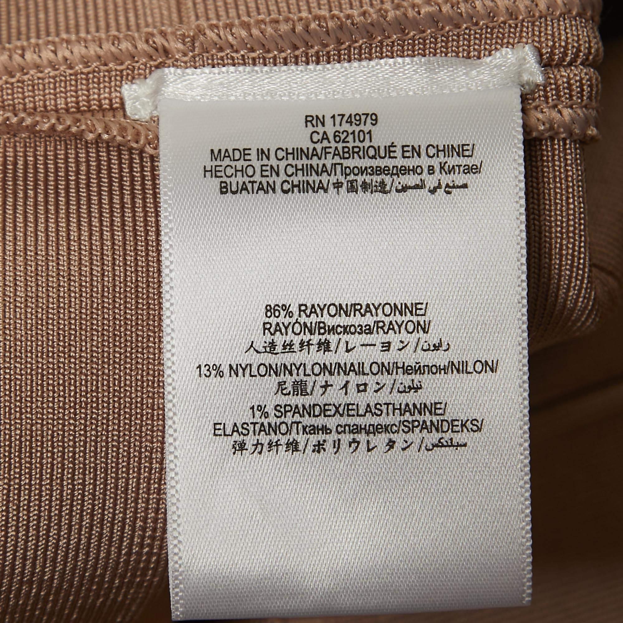 Herve Leger Light Pink Sleeveless Bandage Mini Dress L In Excellent Condition In Dubai, Al Qouz 2