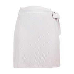 Herve Leger - Mini gonna a portafoglio in maglia lilla - taglia M.