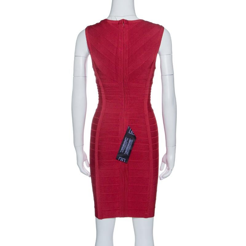 Herve Leger's Bandage dresses are a craze amongst women around the world, and why not! The designs perfectly complement a woman in a manner of utter grace and style. This dress is so beautiful you'll look like a dreamy vision every time you slip