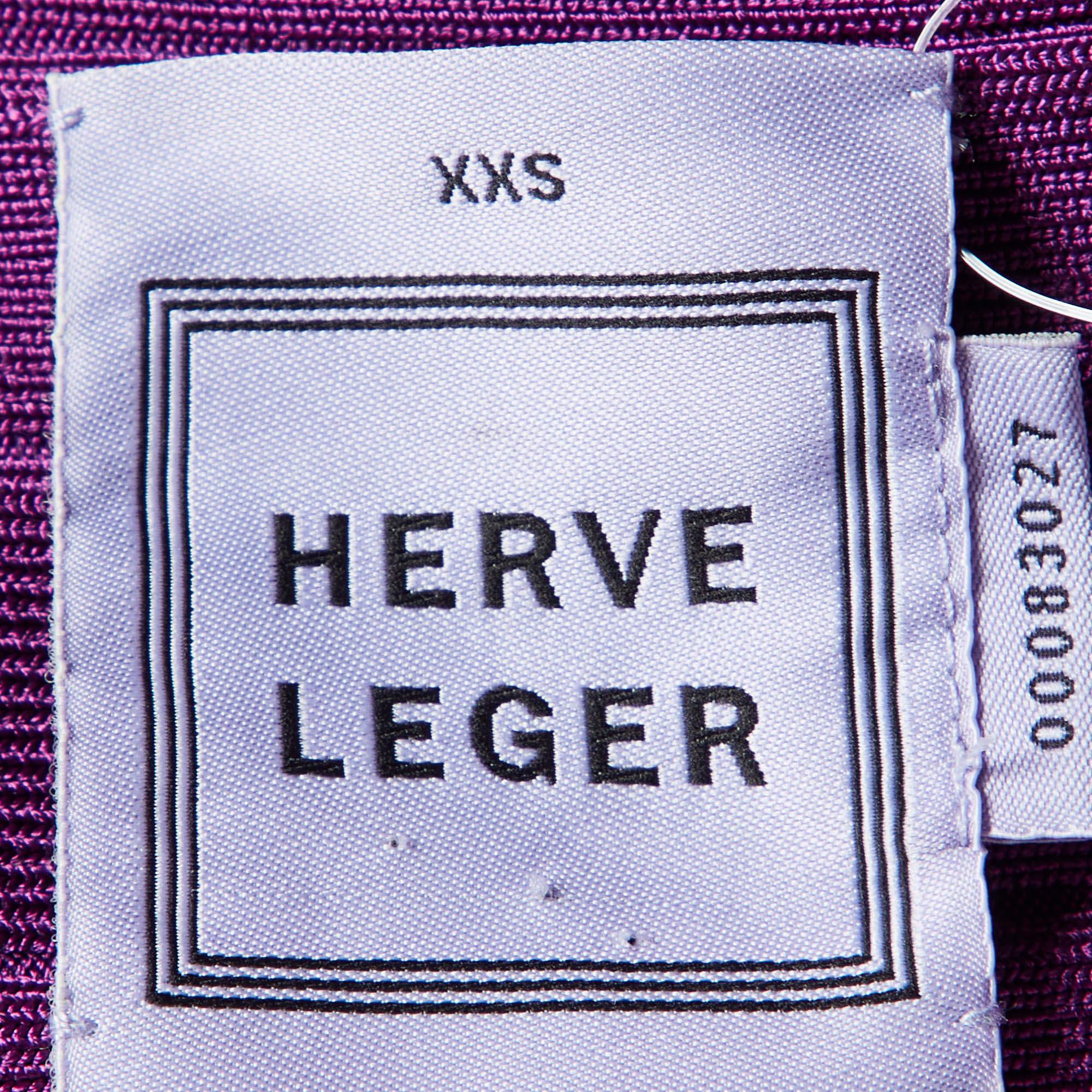 Herve Leger Vestido de punto de venda rosa magenta XXS en Bueno Estado en Dubai, Al Qouz 2