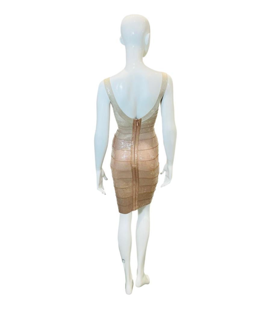 Herve Leger - Robe bandage métallisée Pour femmes en vente