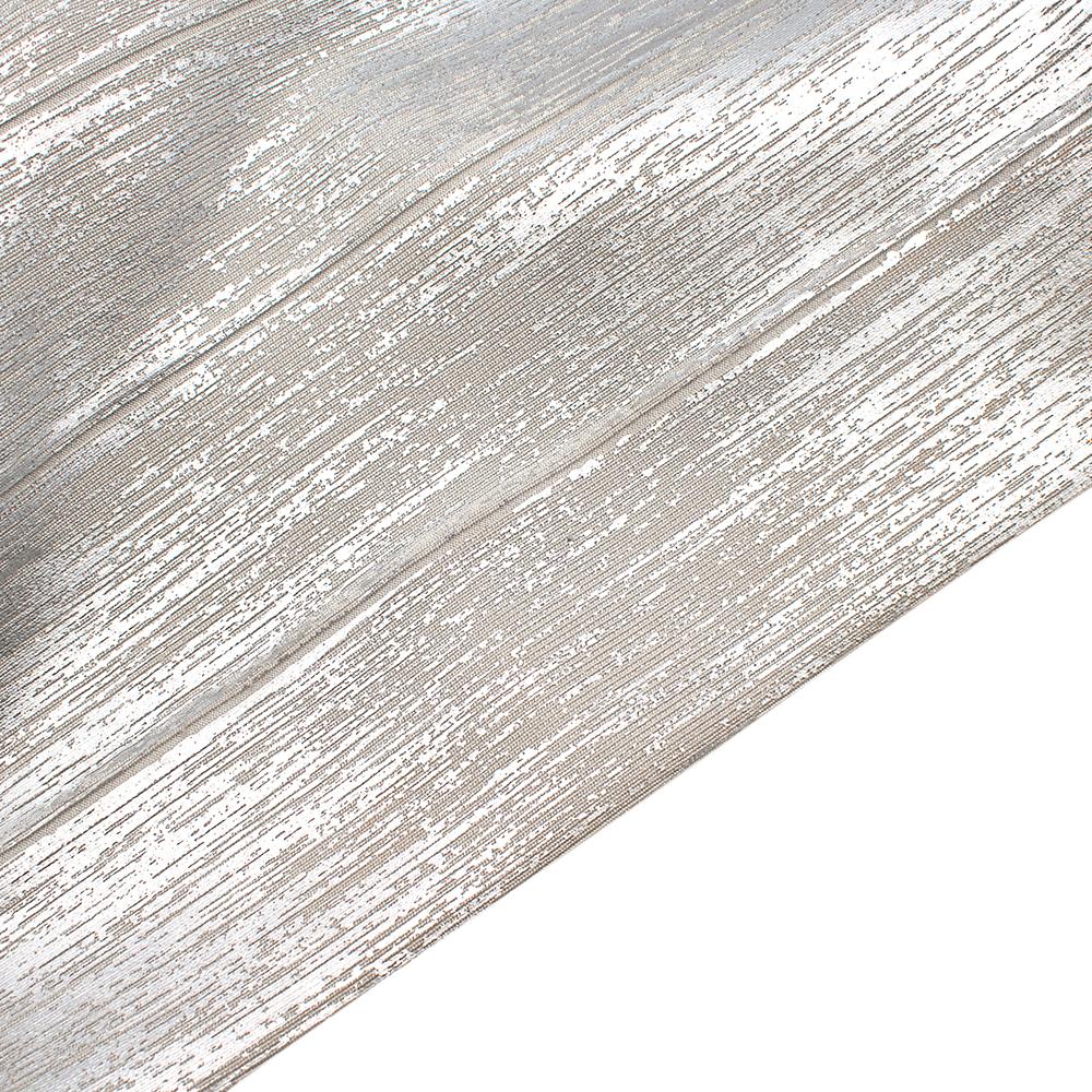 Herve Leger Metallisches Bandage-Minikleid mit offenem Rücken - Größe S Damen