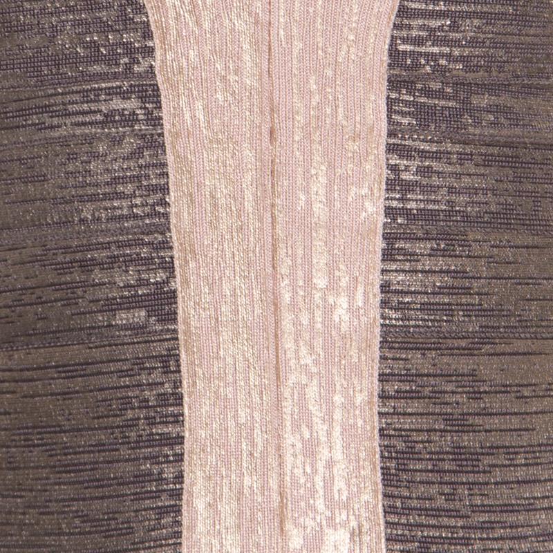 herve leger metallic dress