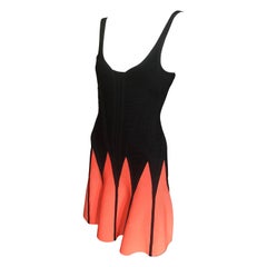 Vintage Herve Leger Mirte Color block Bandeau Dress