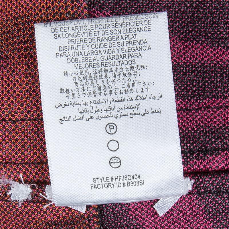 Herve Leger Multicolor Jacquard Knit Strapless Bandage Dress XXS 4